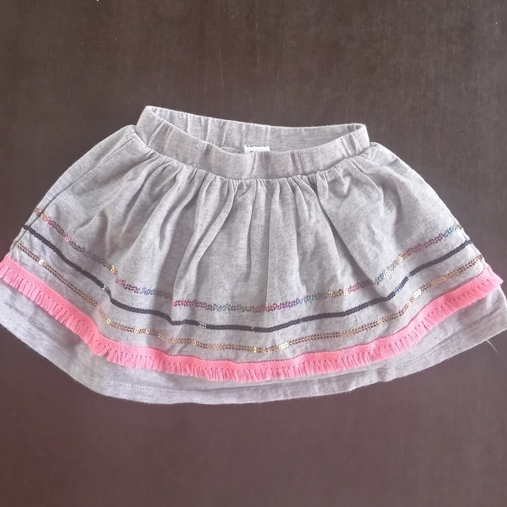 Carter's Lot of (3) Toddler Girl Skorts Sz 24 Mont
